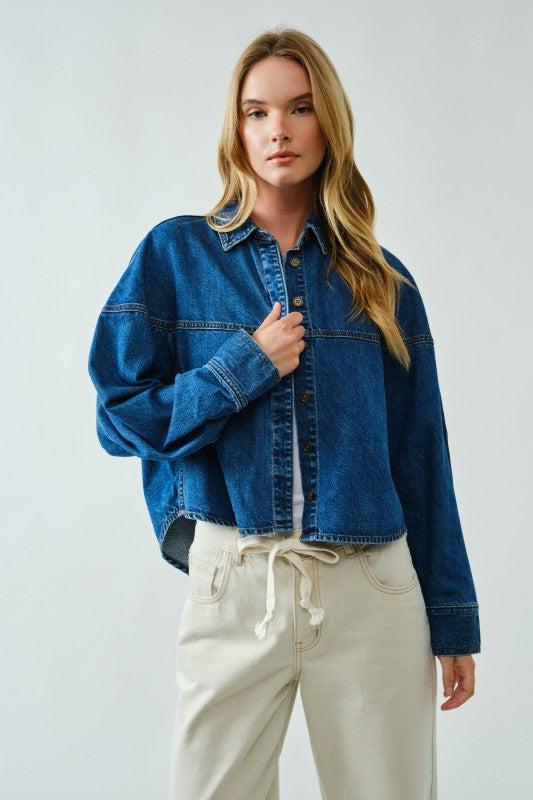 Dani Denim Button Up