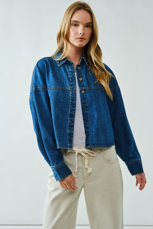 Dani Denim Button Up