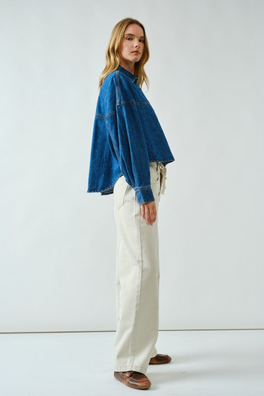 Dani Denim Button Up