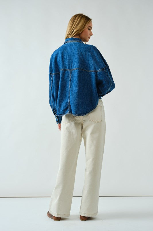 Dani Denim Button Up