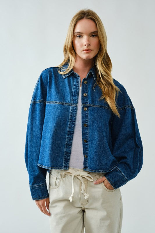 Dani Denim Button Up
