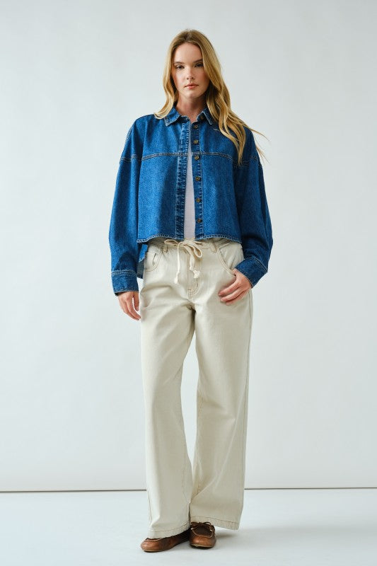 Dani Denim Button Up