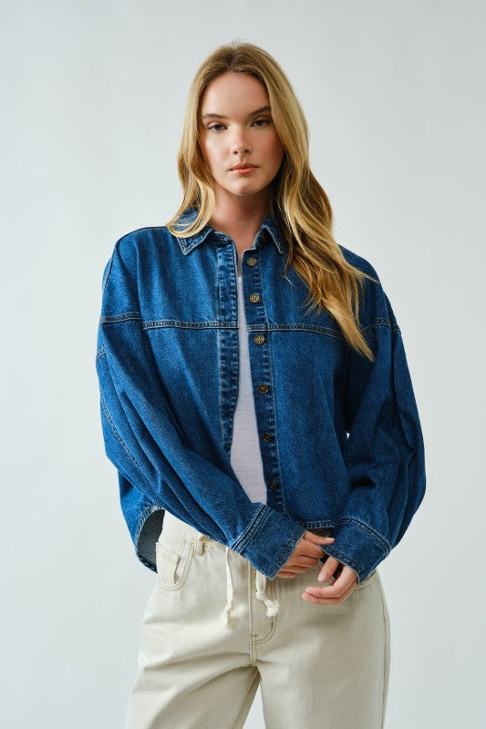 Dani Denim Button Up