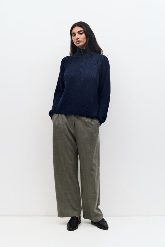 Jules Half-Zip Sweater- Navy