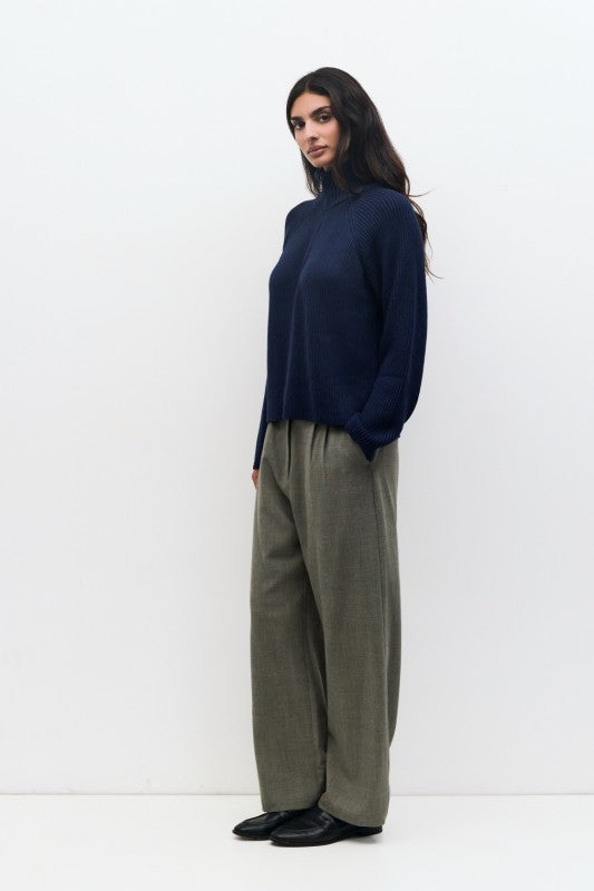 Jules Half-Zip Sweater- Navy