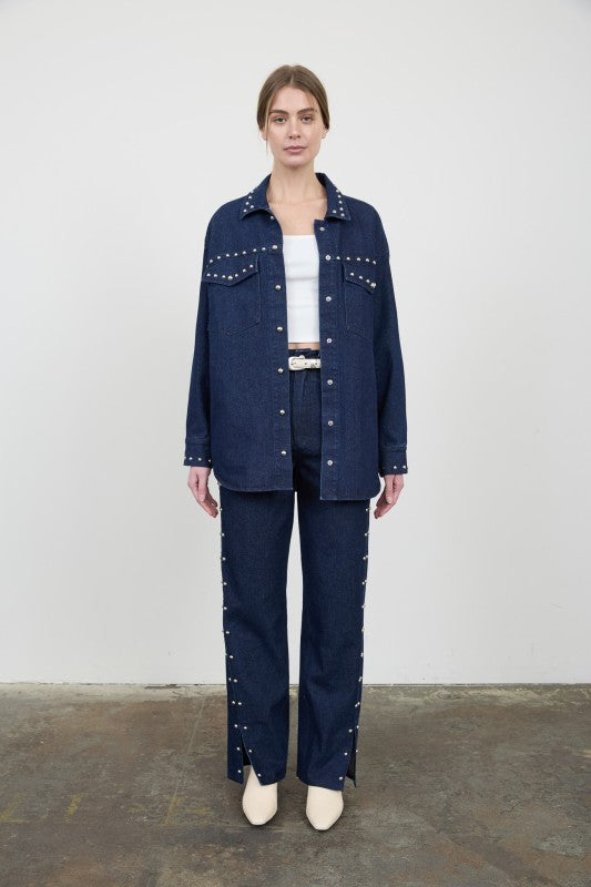 Skylar Studded Denim Jacket