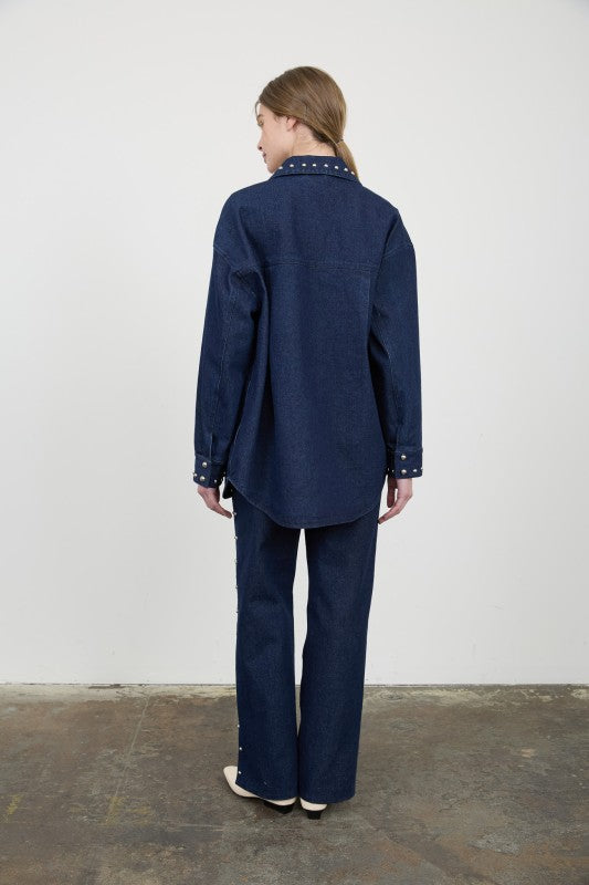 Skylar Studded Denim Jacket