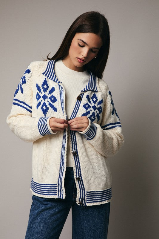 Samantha Snowflake Cardigan