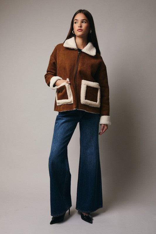 Macy Faux Suede Jacket