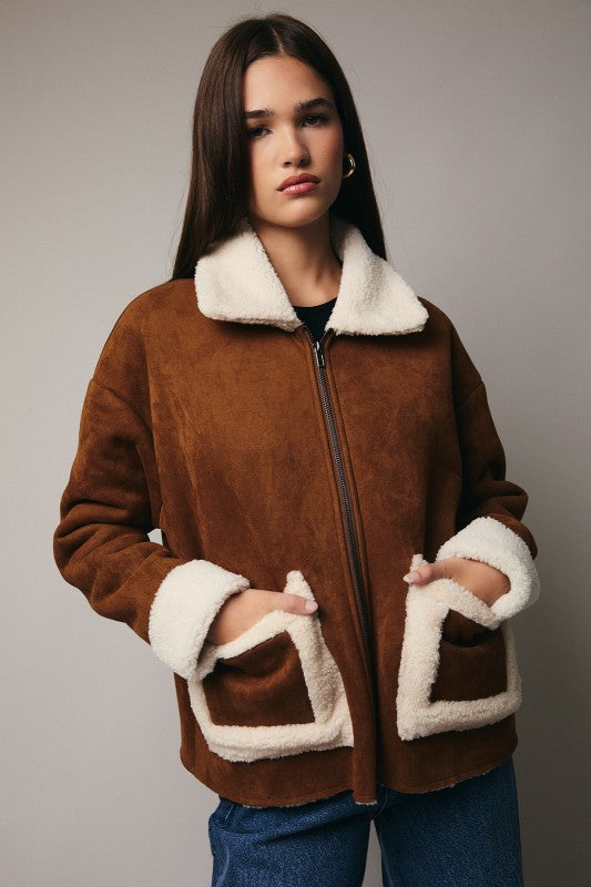 Macy Faux Suede Jacket