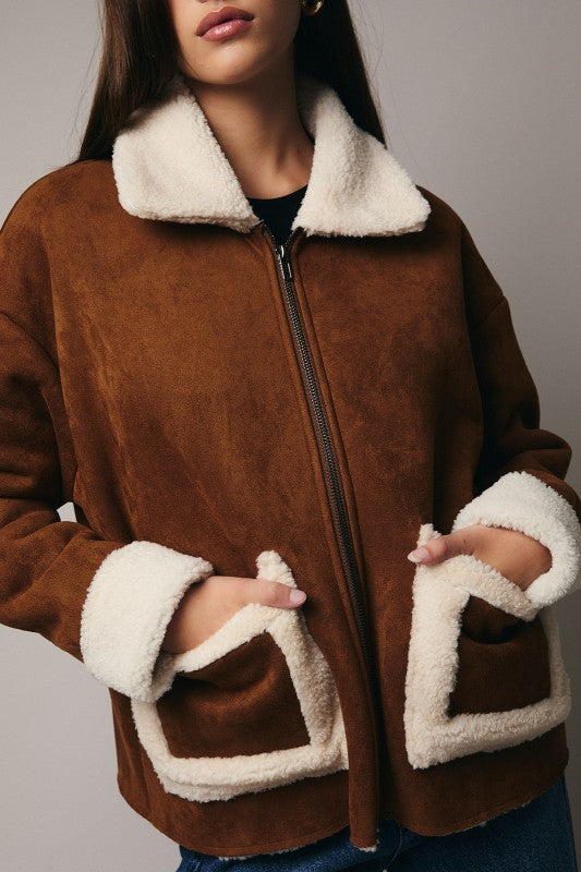 Macy Faux Suede Jacket