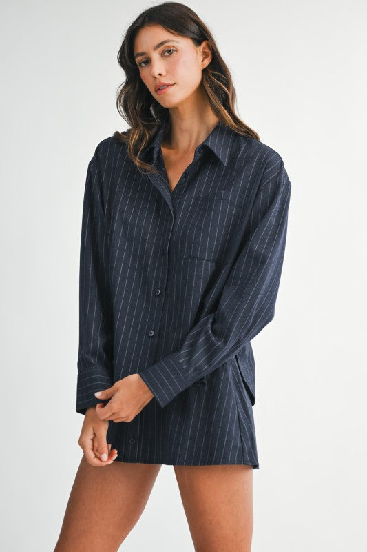 Meredith Stripe Skort Set