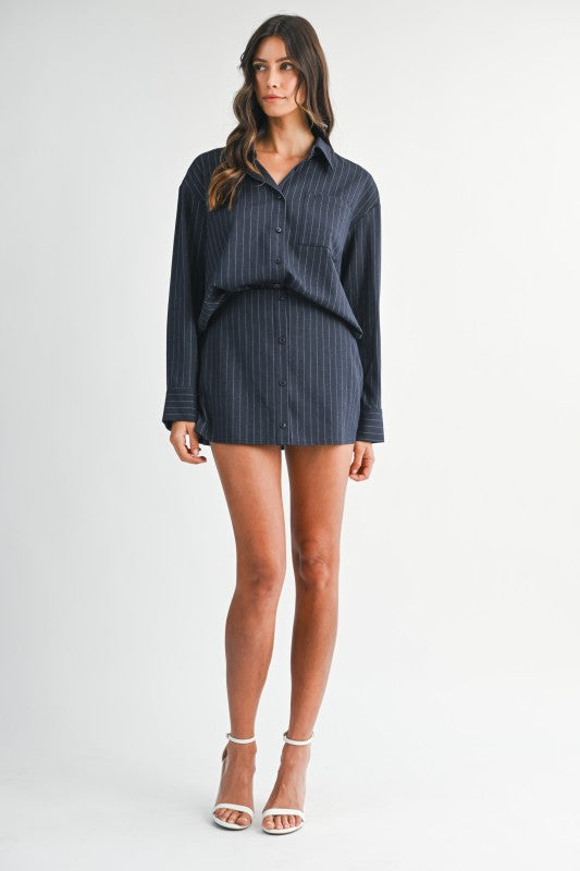 Meredith Stripe Skort Set