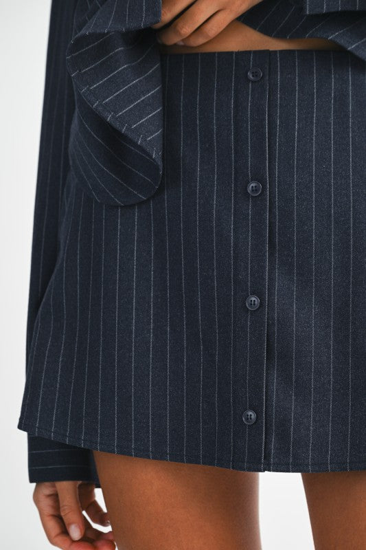 Meredith Stripe Skort Set