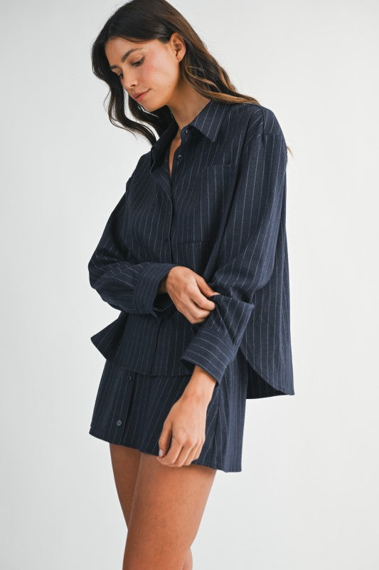 Meredith Stripe Skort Set