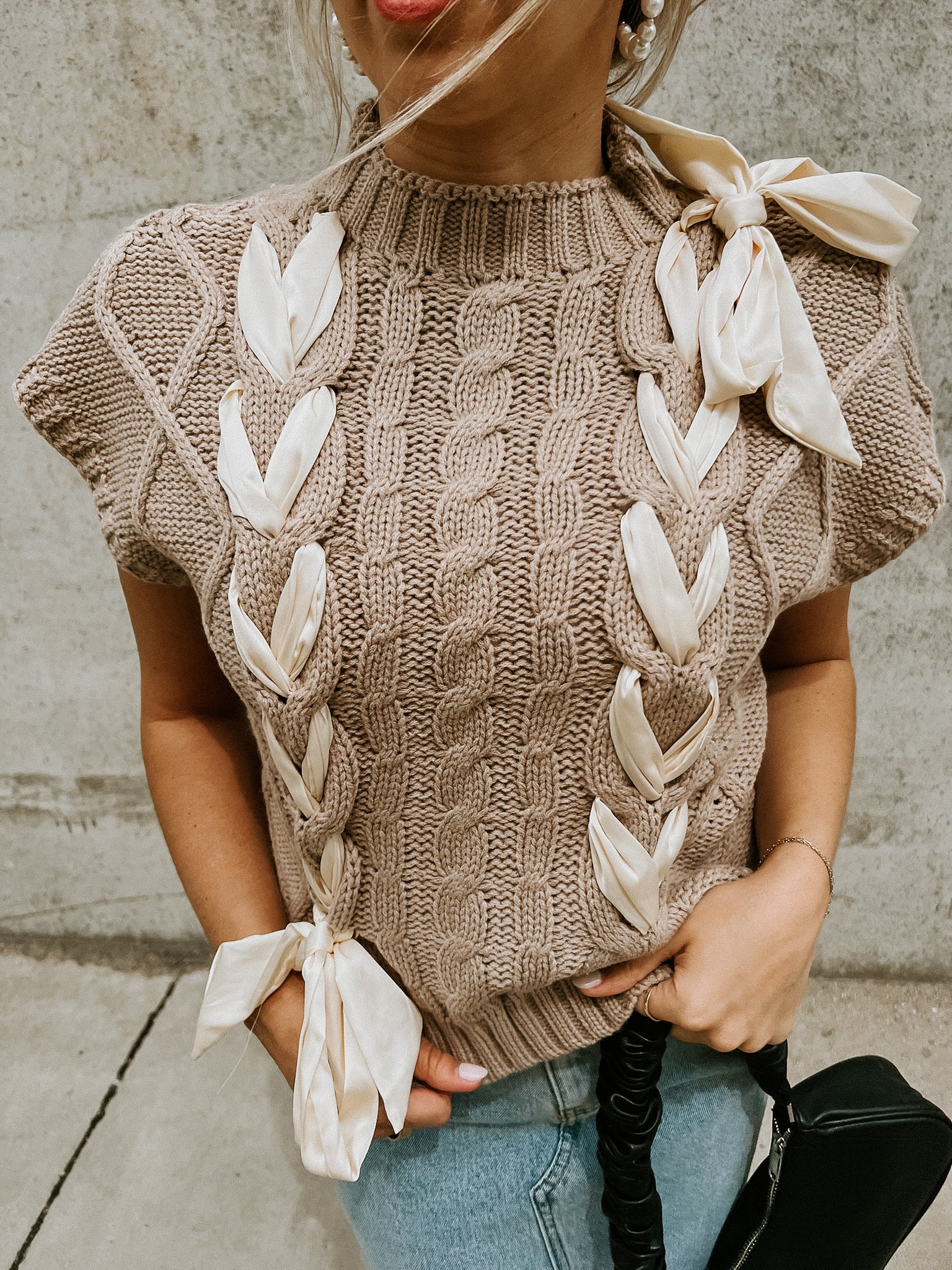 Renee Ribbon Sweater Vest