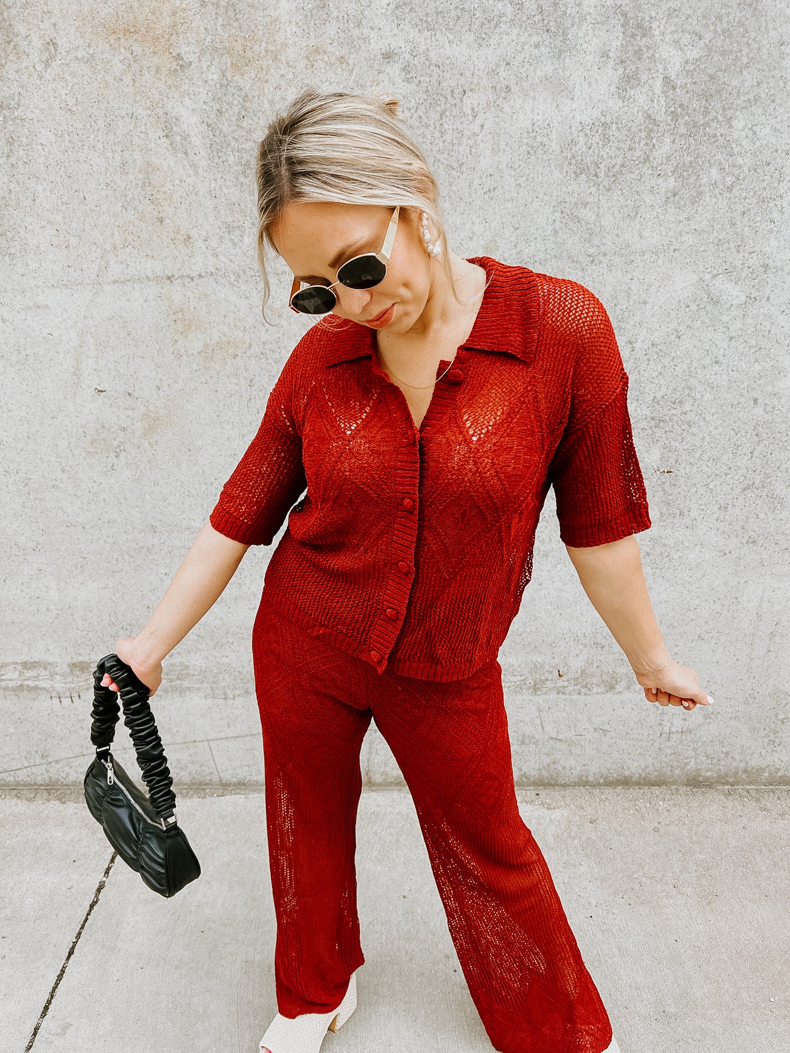 Rust Knit Top