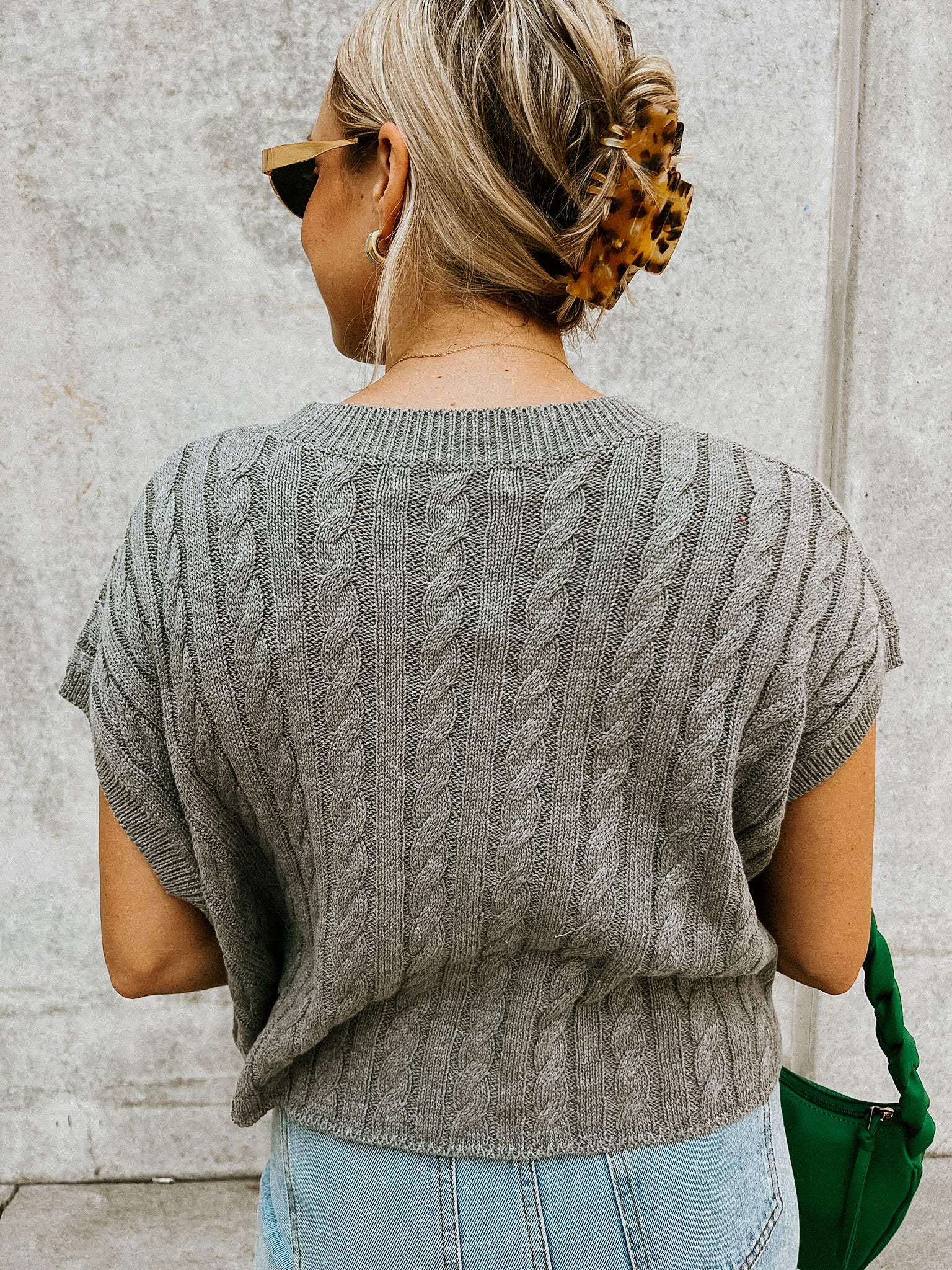 Kacey Knit Top- Grey