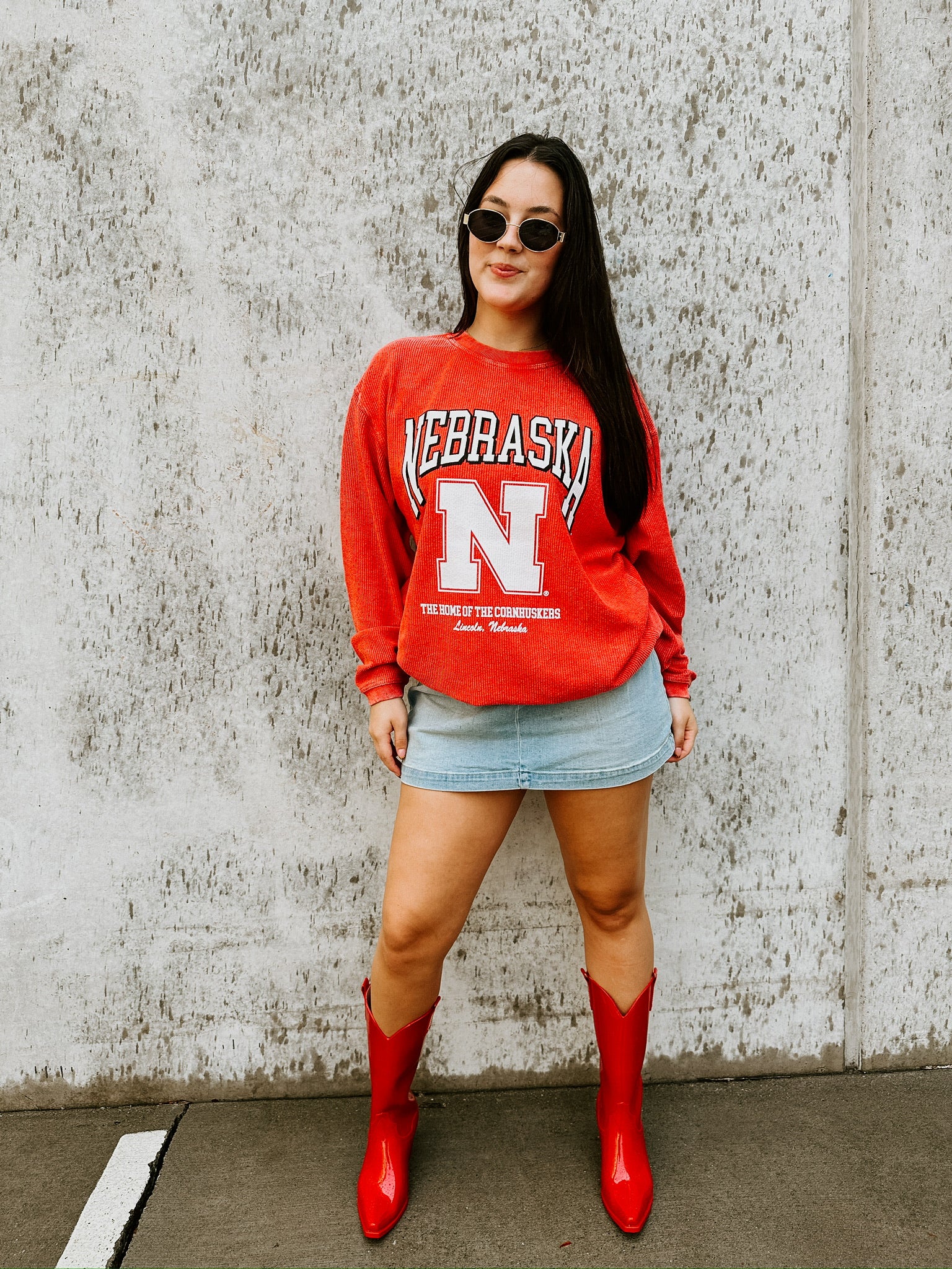 Nebraska Corded Sweatshirt