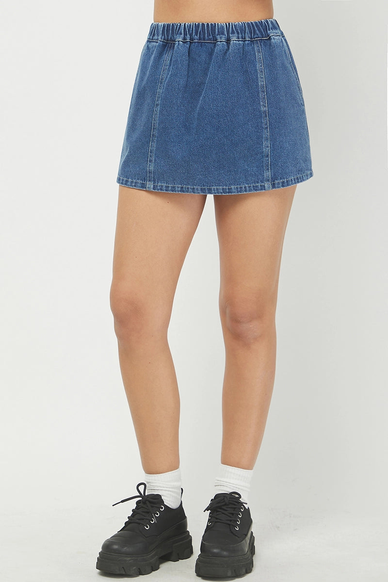 Indigo Denim Skort