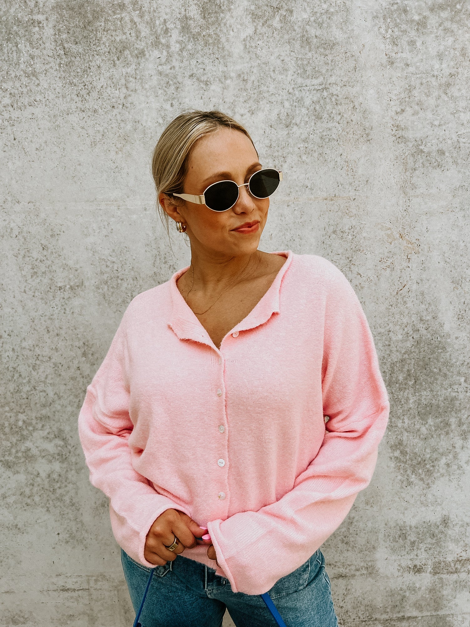 Piper Cardi- Baby Pink