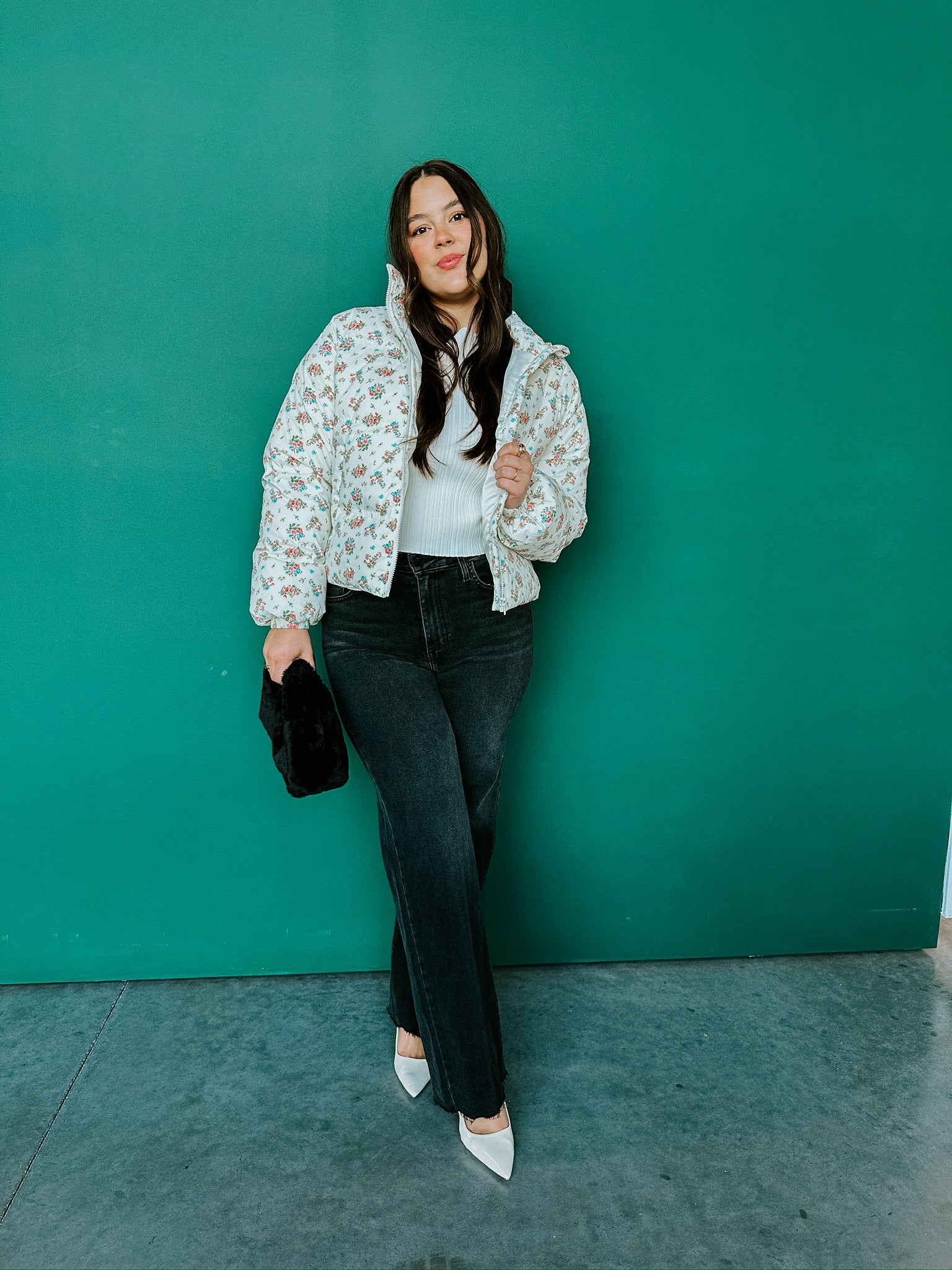 Shelby Floral Puff Jacket