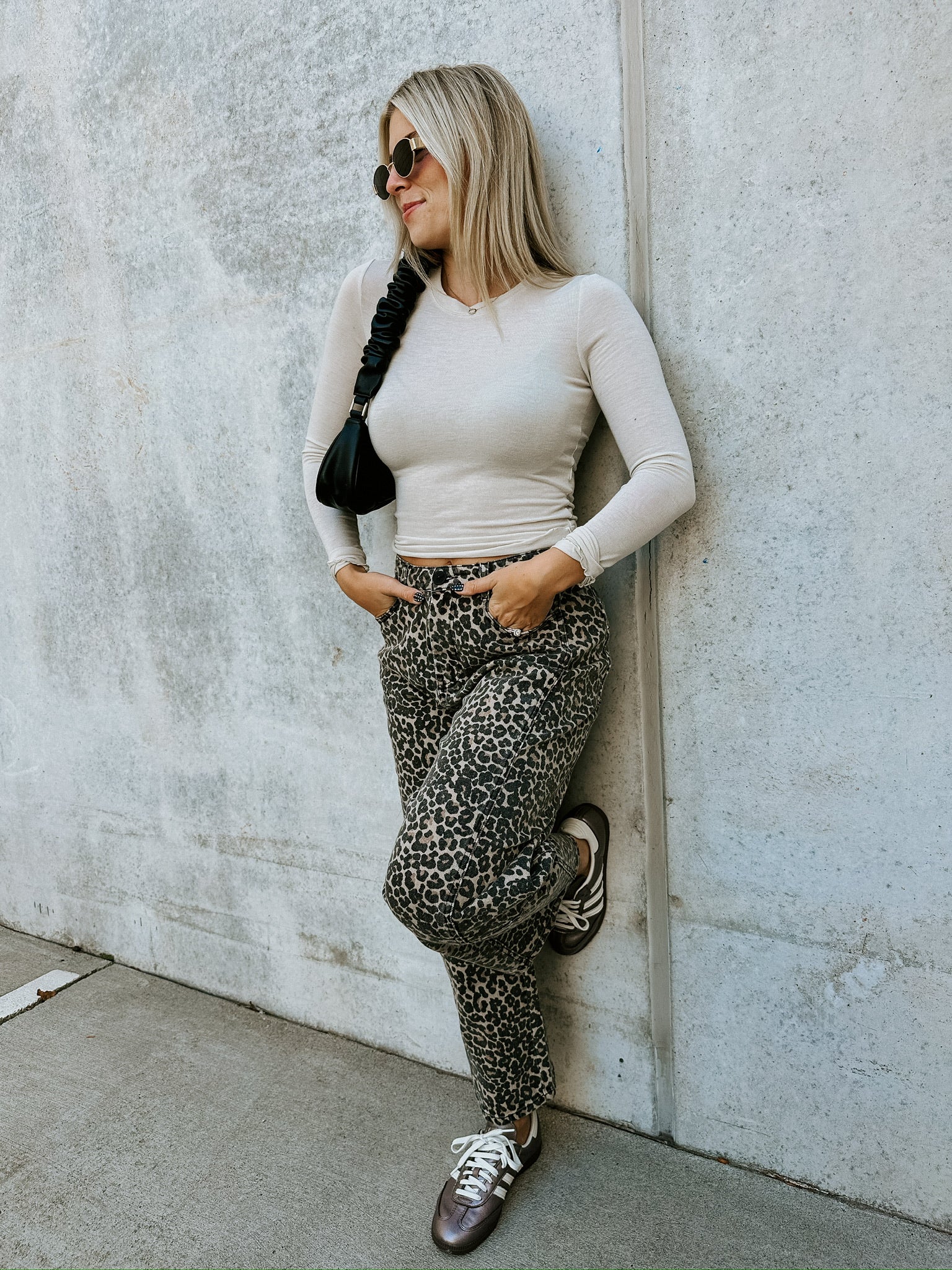 RESTOCK: Cece Leopard Barrel Pants