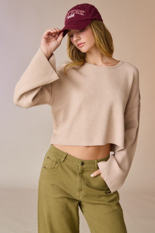 Lola Knit Top- Taupe