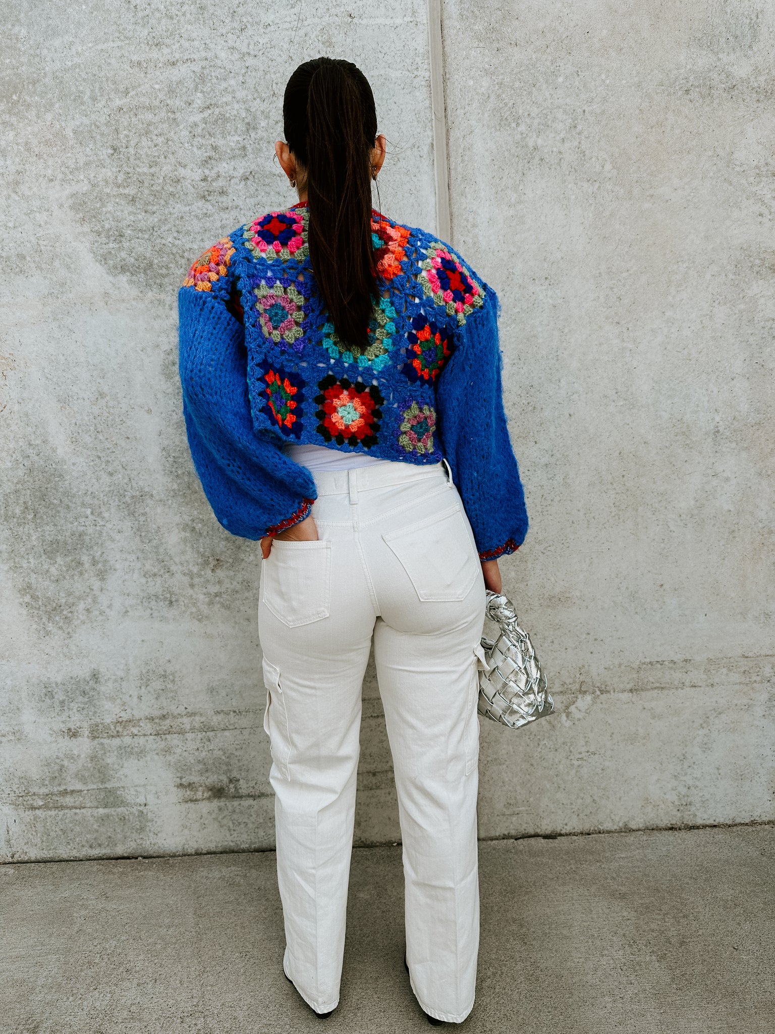 Embroidered Crochet Cardi