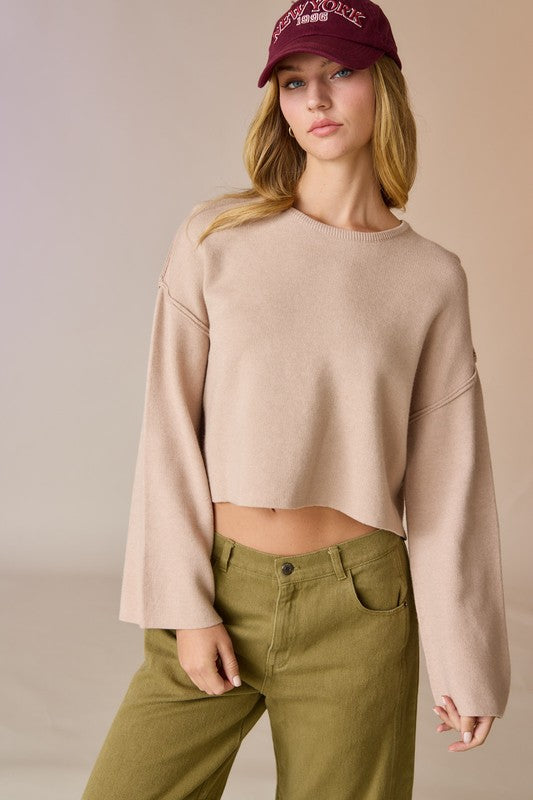 Lola Knit Top- Taupe