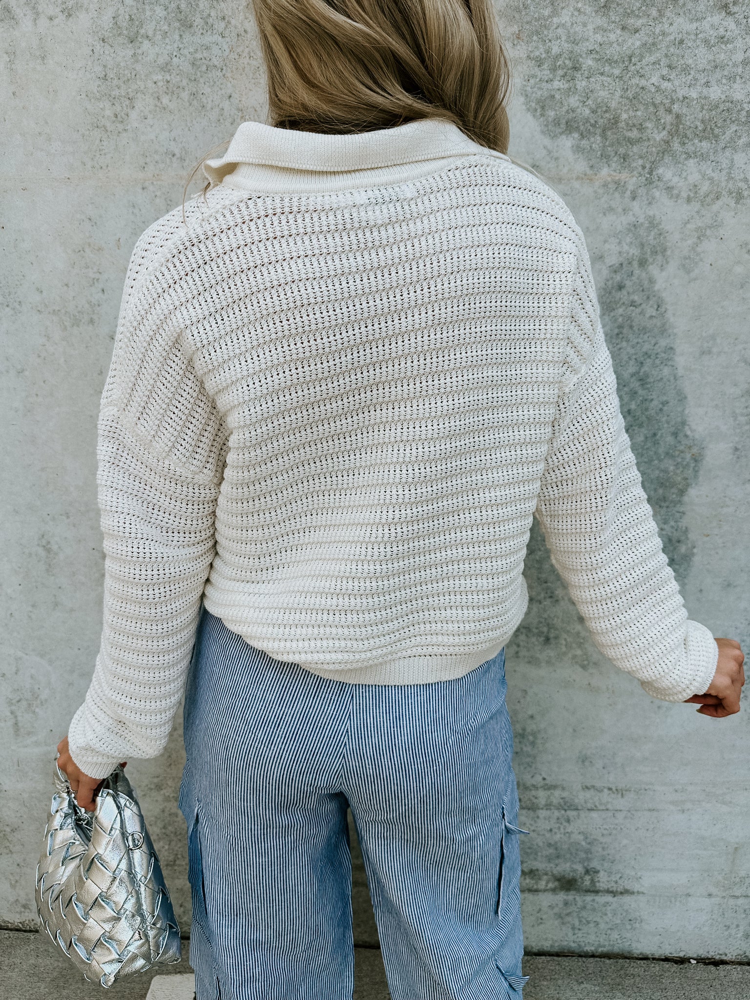 Ivory Knit Cardi