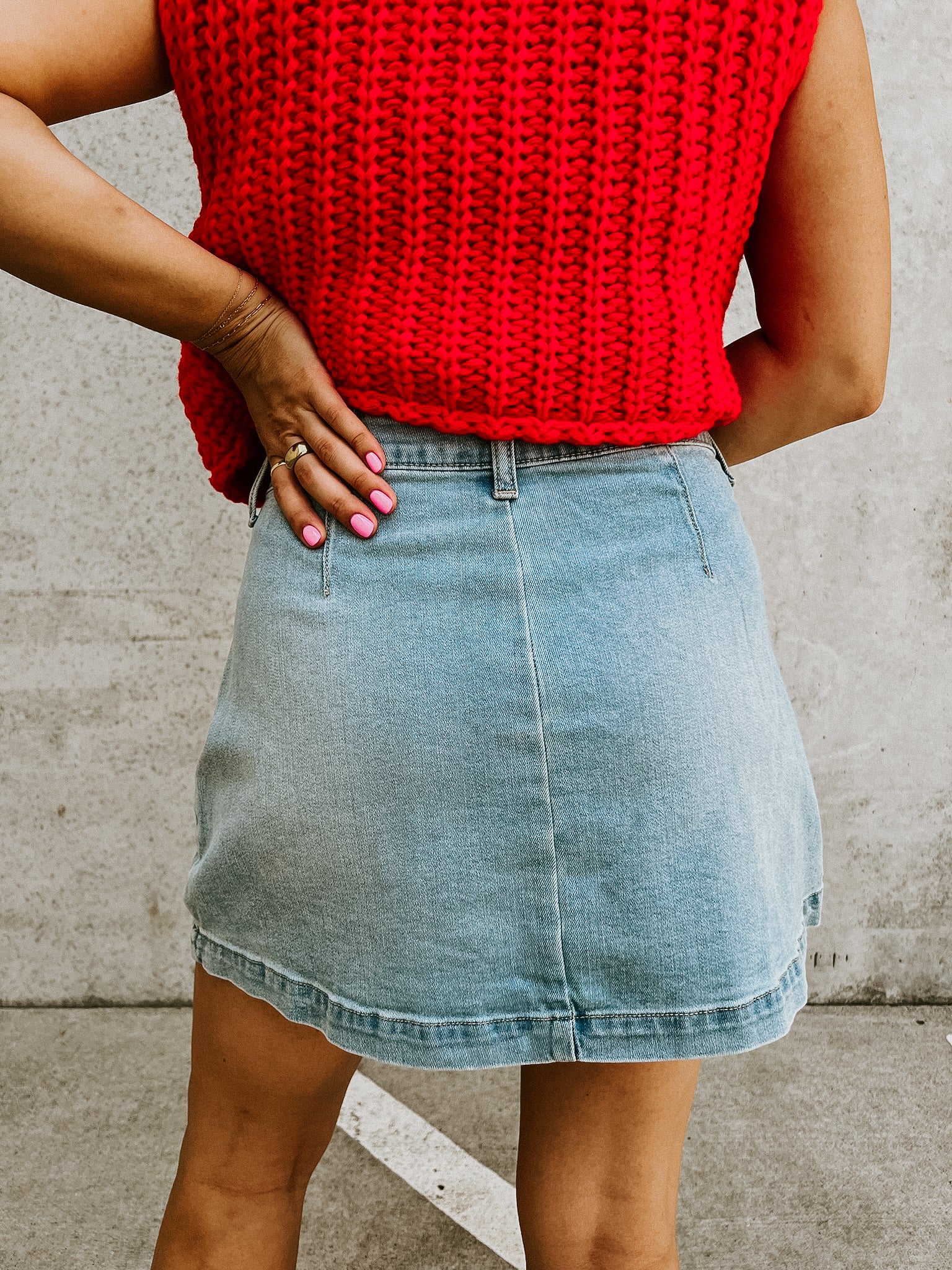 Wendy Denim Mini Skirt