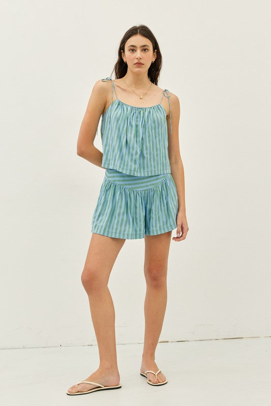 Jade Stripe Short