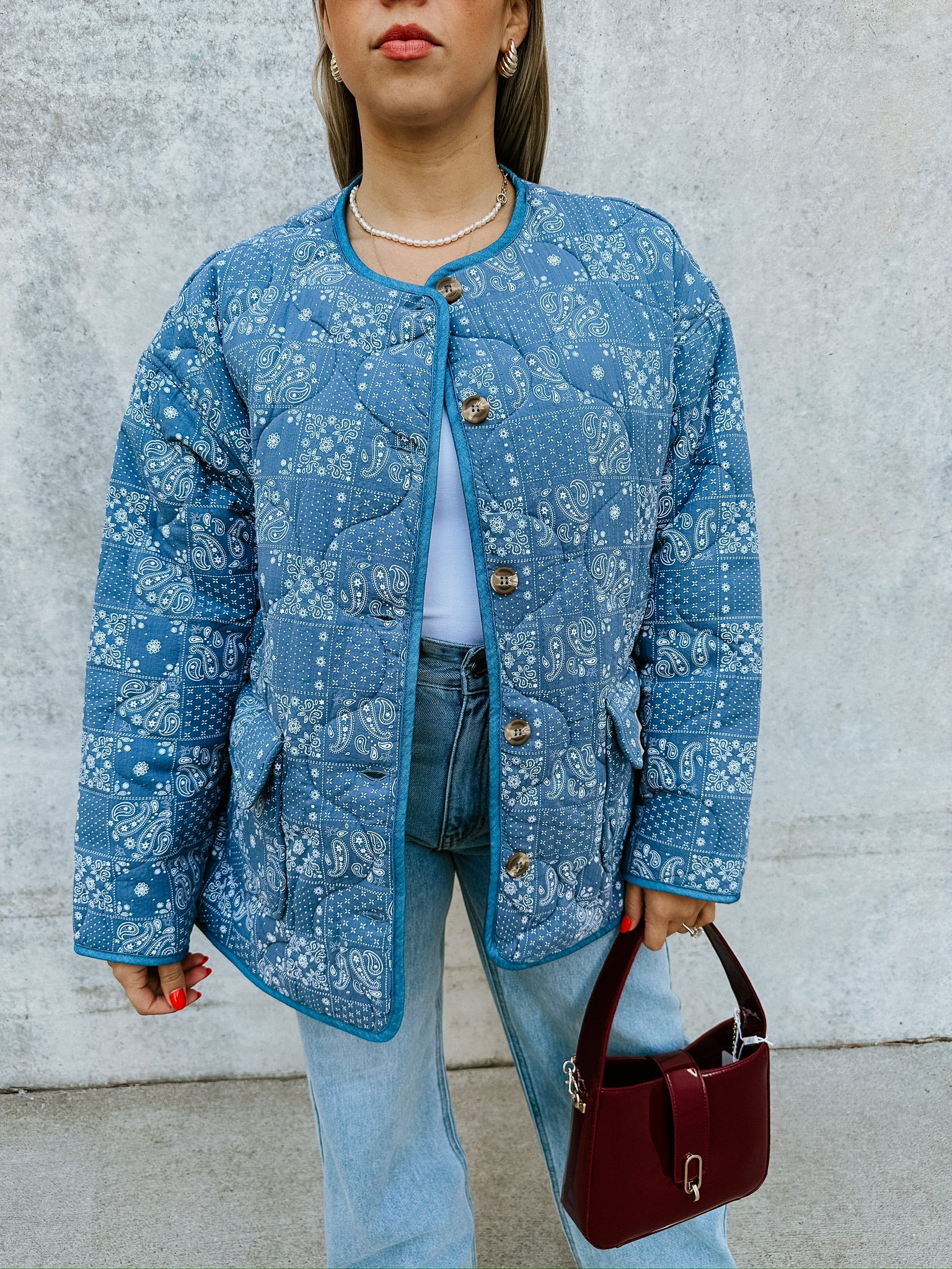 Daria Denim Quilted Jacket