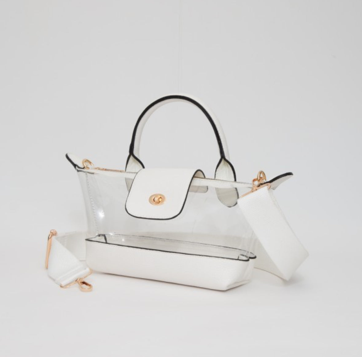 Stella Clear Mini Bag- White