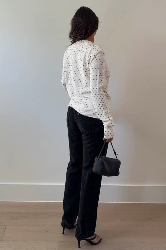 Paige Polka Dot Cardigan