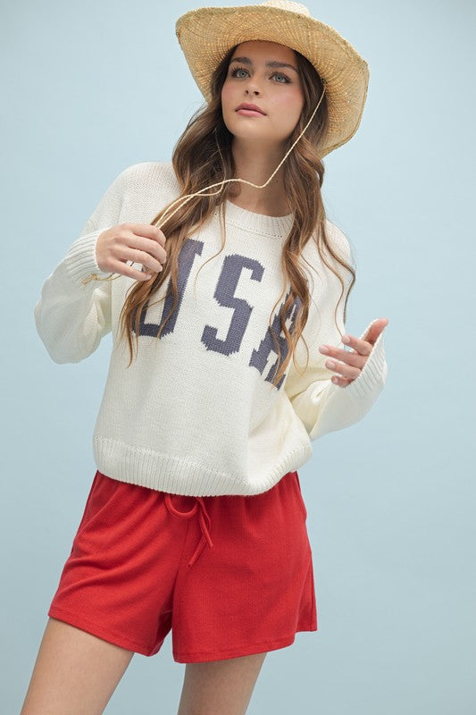 USA Pullover Sweater