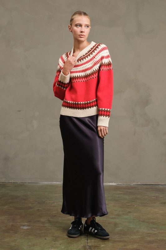 Eve Satin Midi Skirt