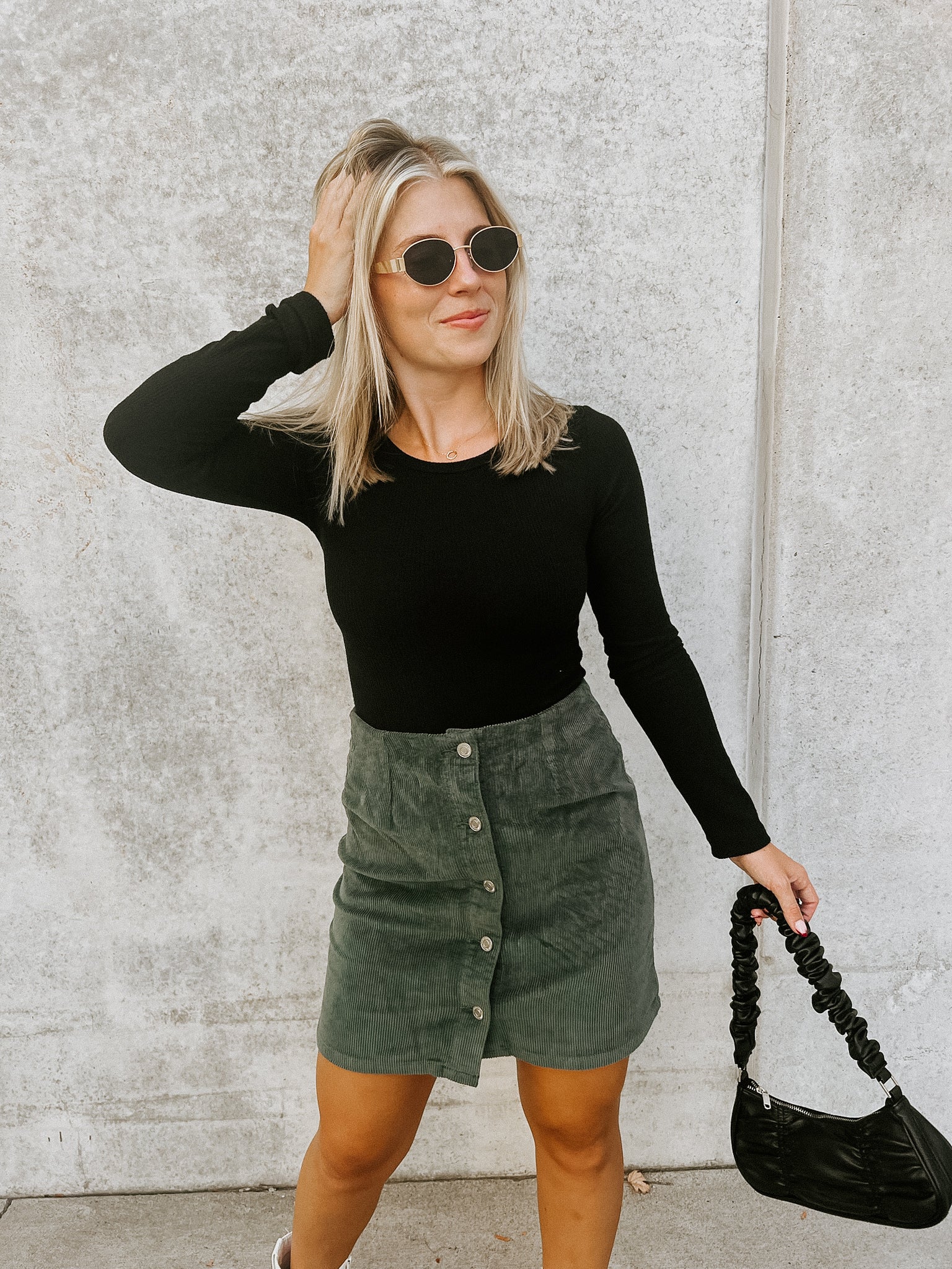 Corduroy Skater Skirt