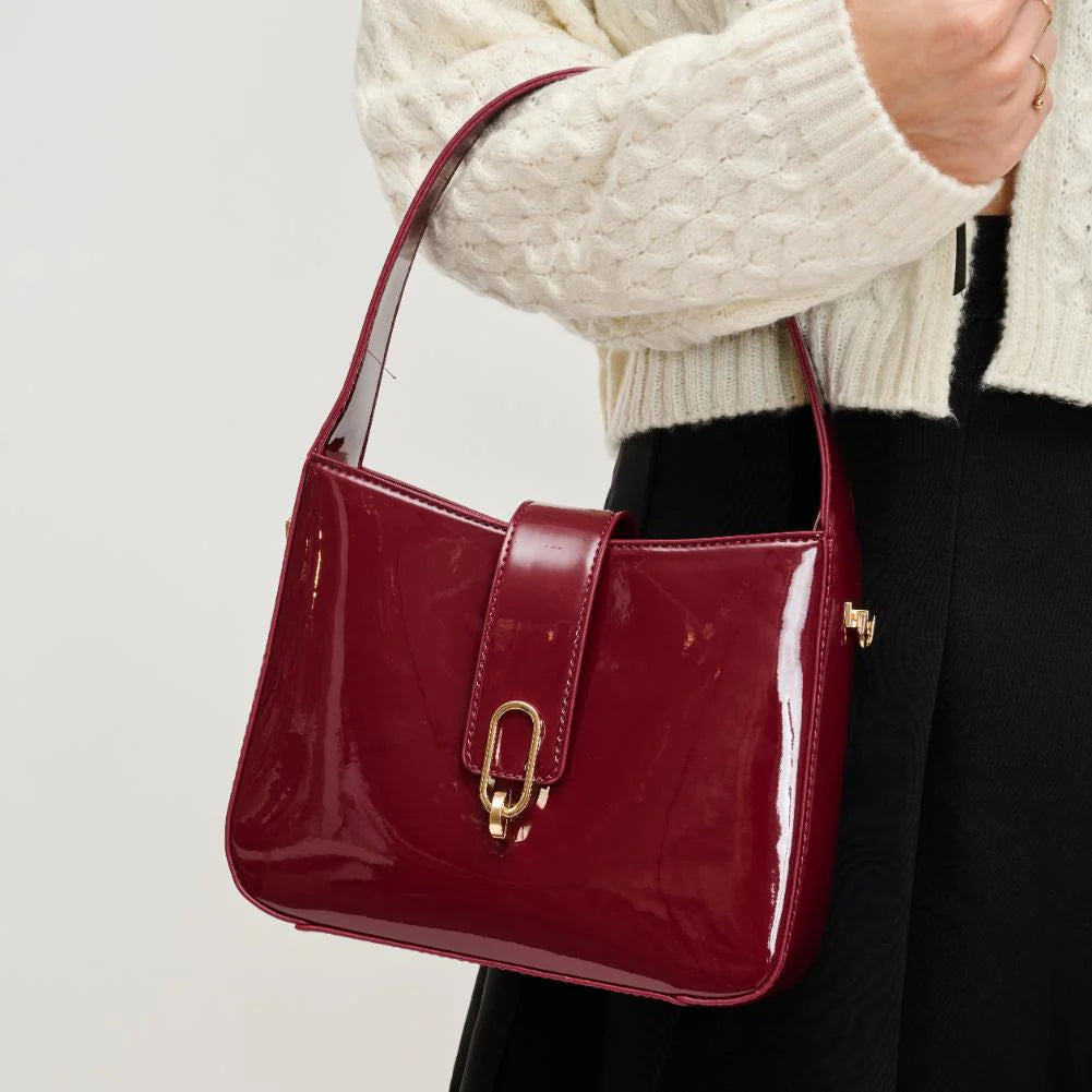 Paige Burgundy Shoulder Bag