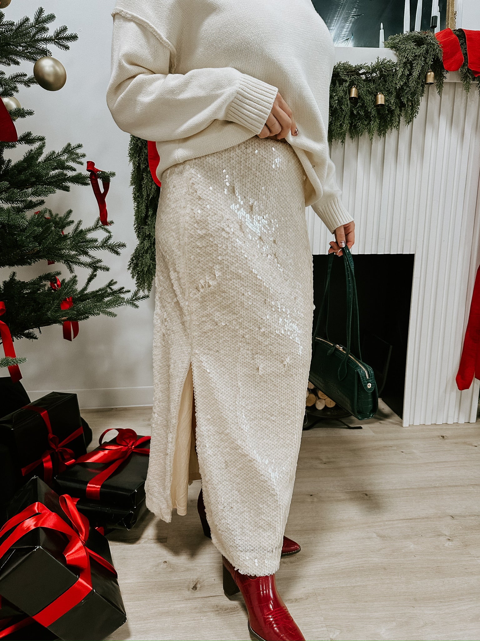 Erica Sequin Midi Skirt