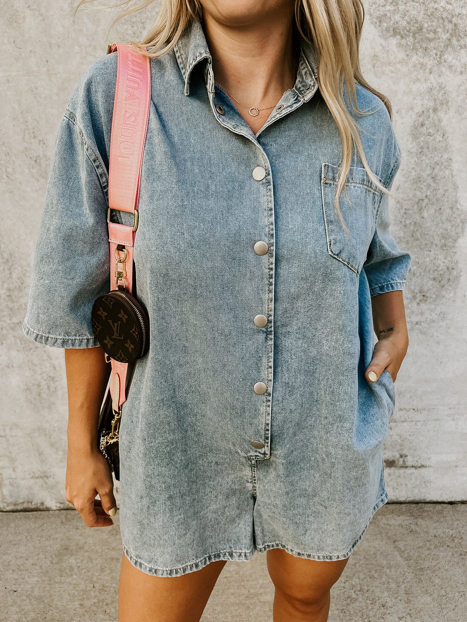 Logan Denim Romper