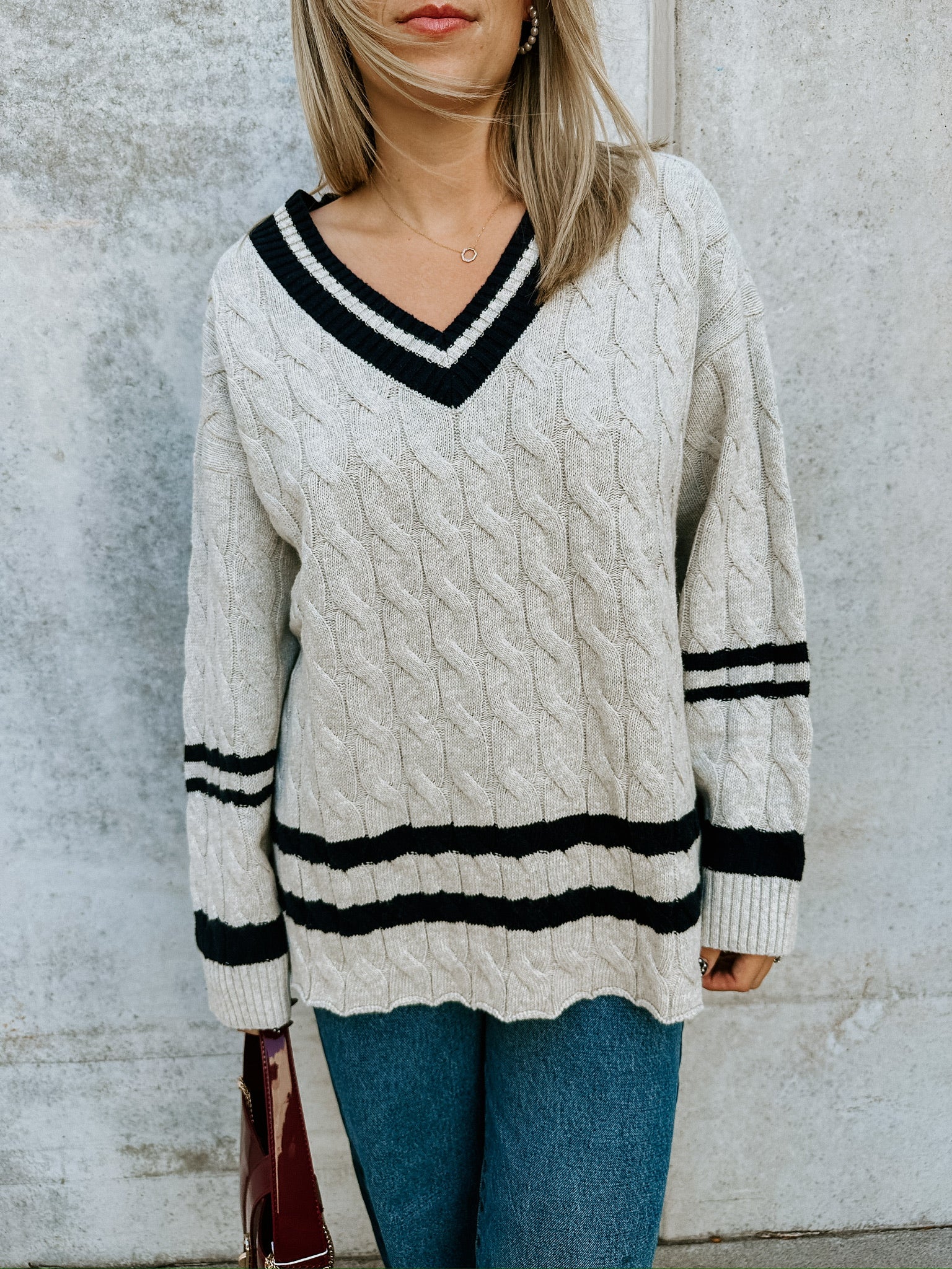 Kacey Cable Knit Sweater