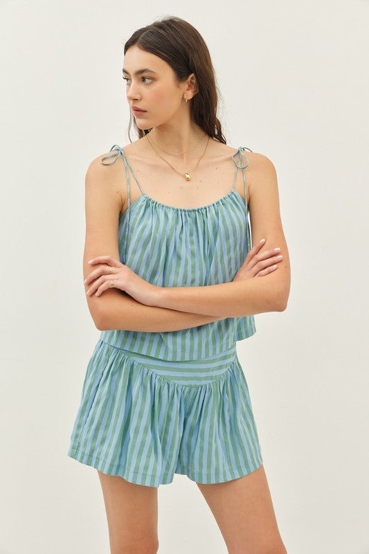 Jade Stripe Short