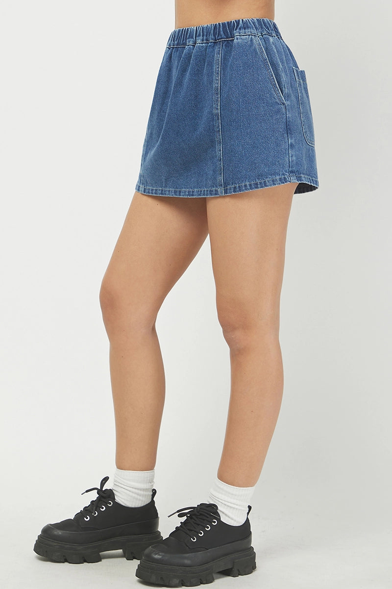 Indigo Denim Skort