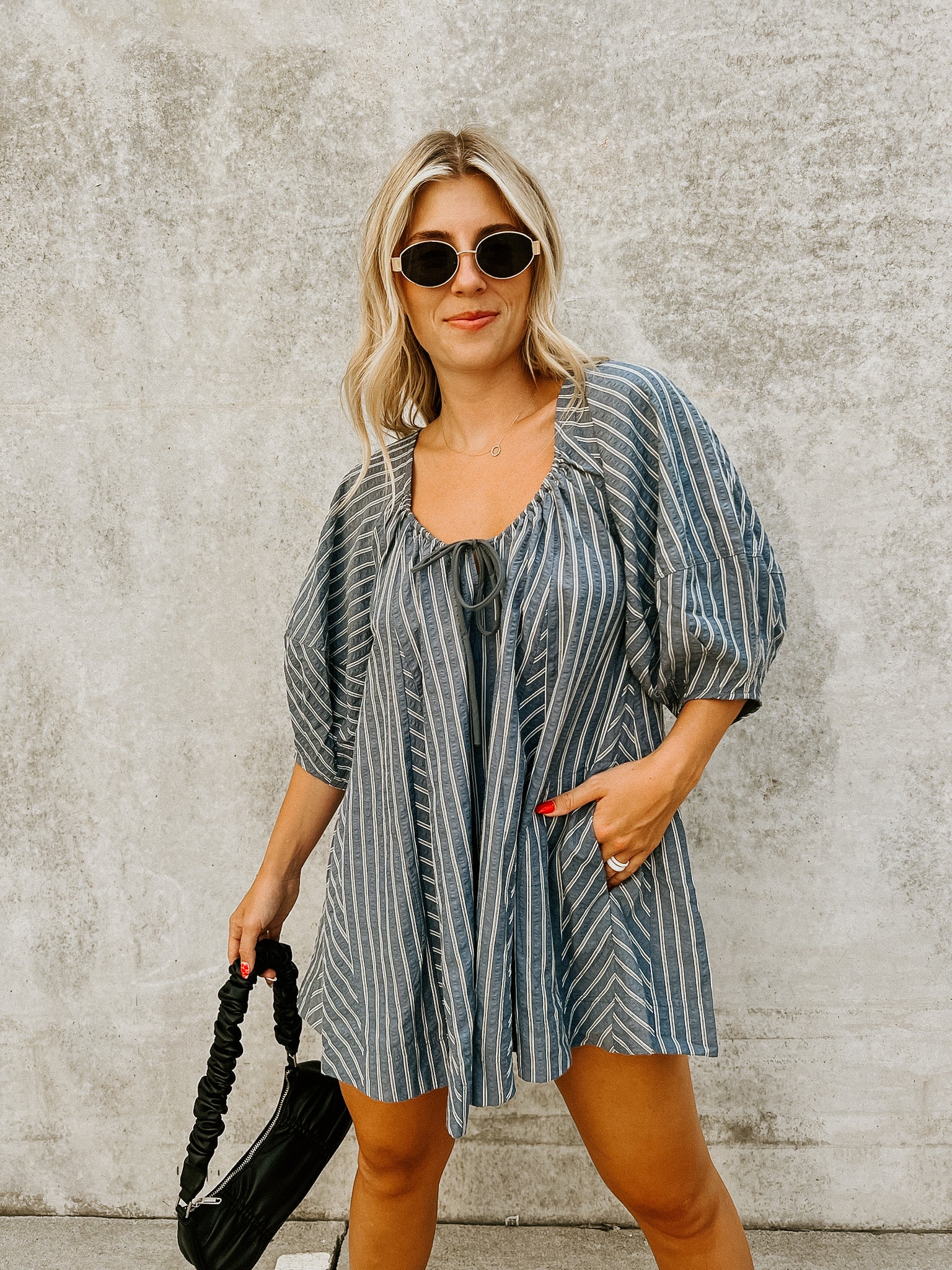 Naomi Puff Sleeve Romper