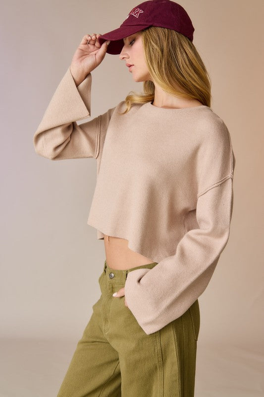 Lola Knit Top- Taupe