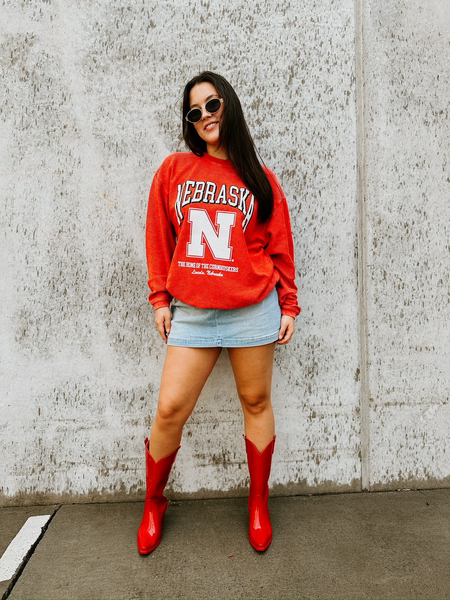 Nebraska Corded Sweatshirt