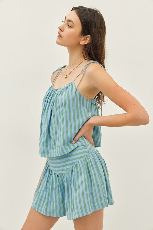 Jade Stripe Short