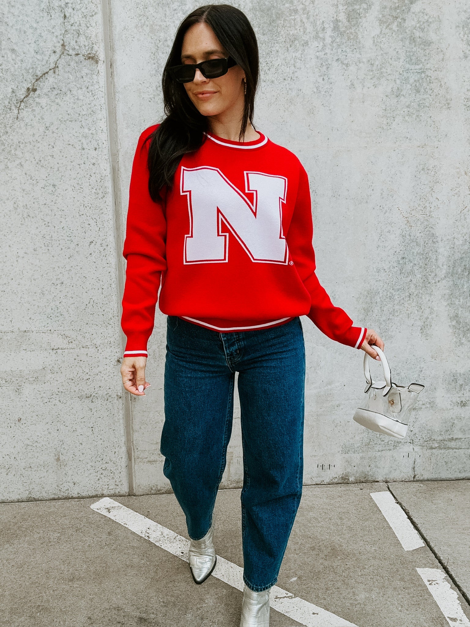 Nebraska Wicks Woven Sweater